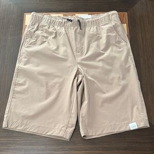 Sonoma boys tan flat front shorts size XL stretch.